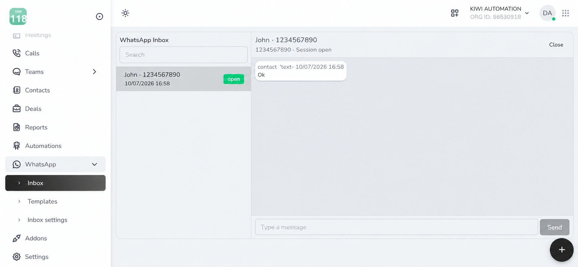 WhatsApp Automation